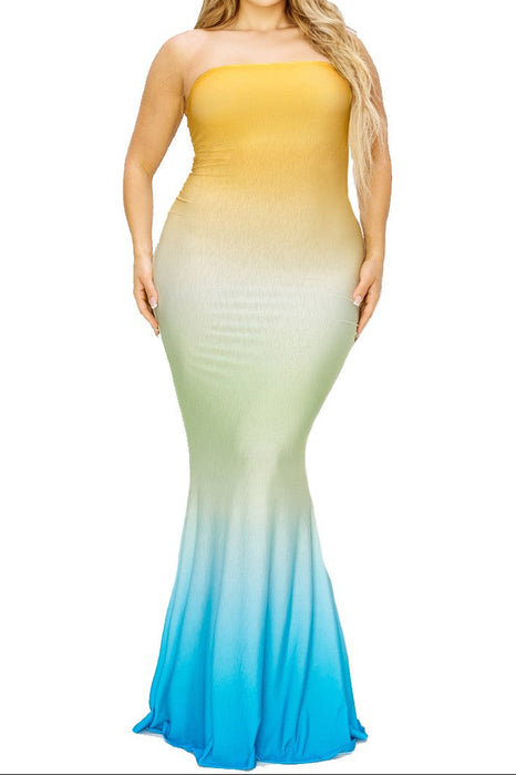 Ombre Maxi Dress
