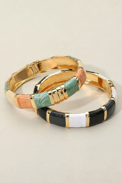 Bamboo Hinged Bangle