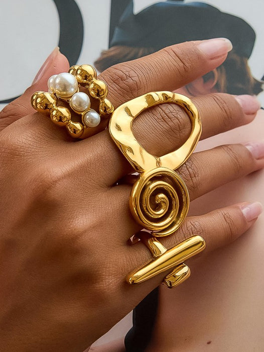 Spiral Statement Ring