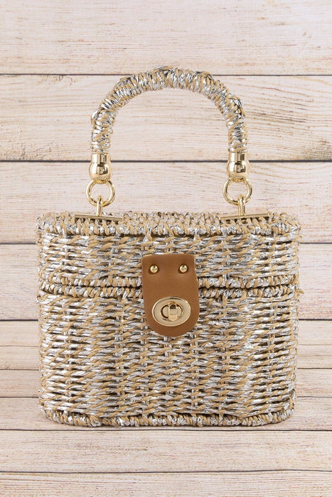 Straw Box Bag