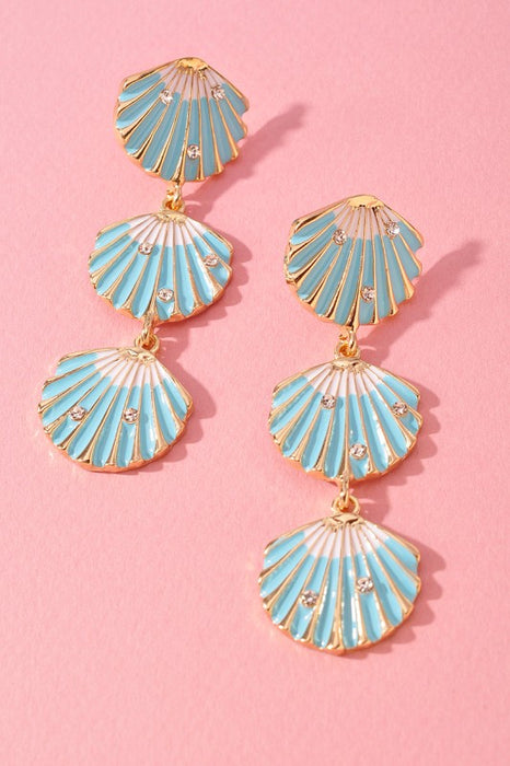 Sea Shell Drop Earrings
