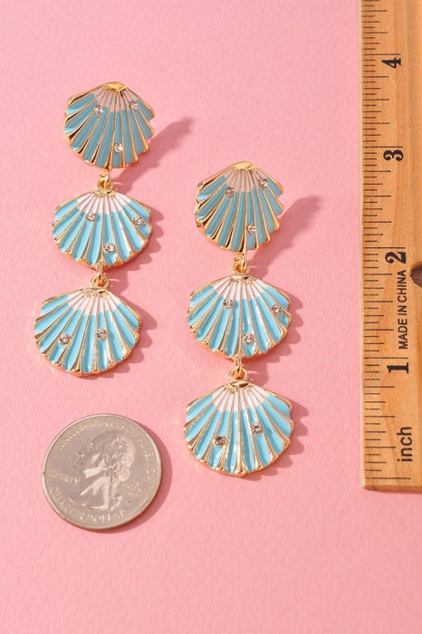 Sea Shell Drop Earrings