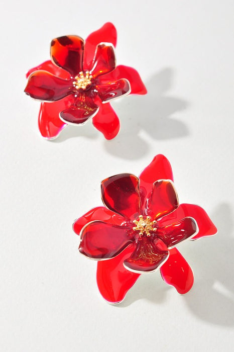 Acrylic Floral Earrings