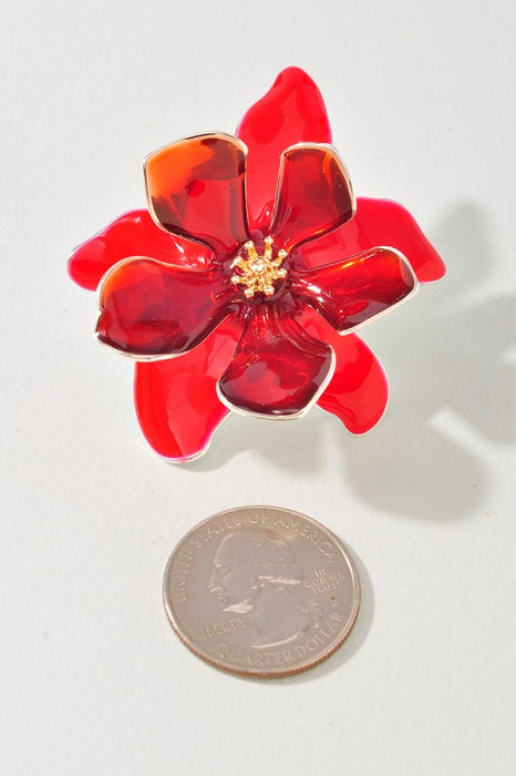 Acrylic Floral Earrings