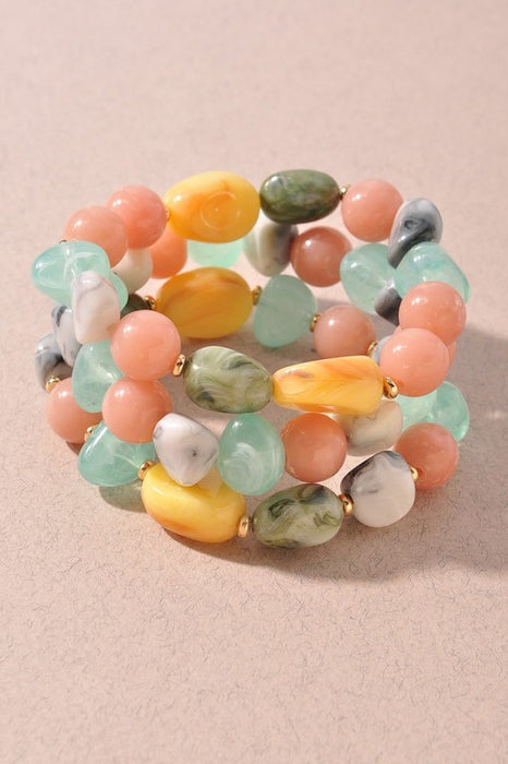 Marble Beaded Bracelet