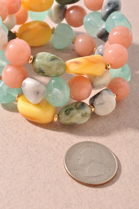 Marble Beaded Bracelet