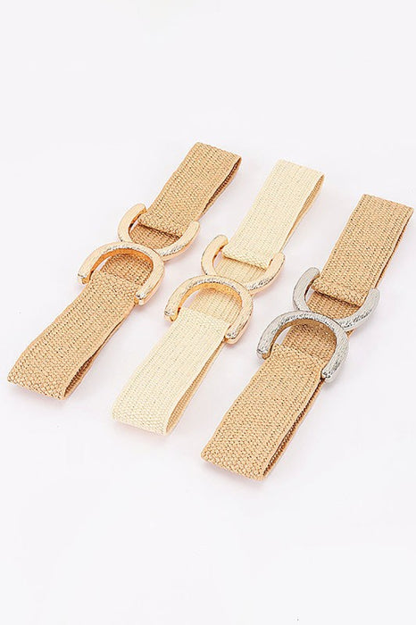 Faux Straw Belt