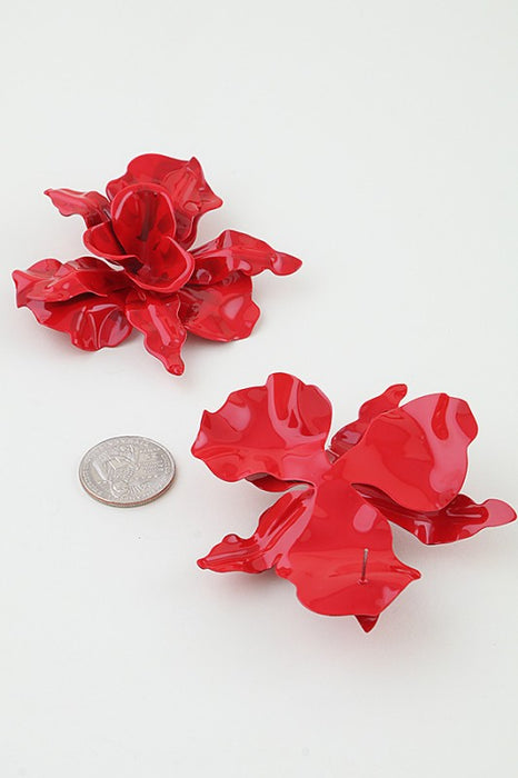 Abstract Flower Earrings