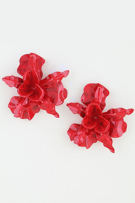 Abstract Flower Earrings