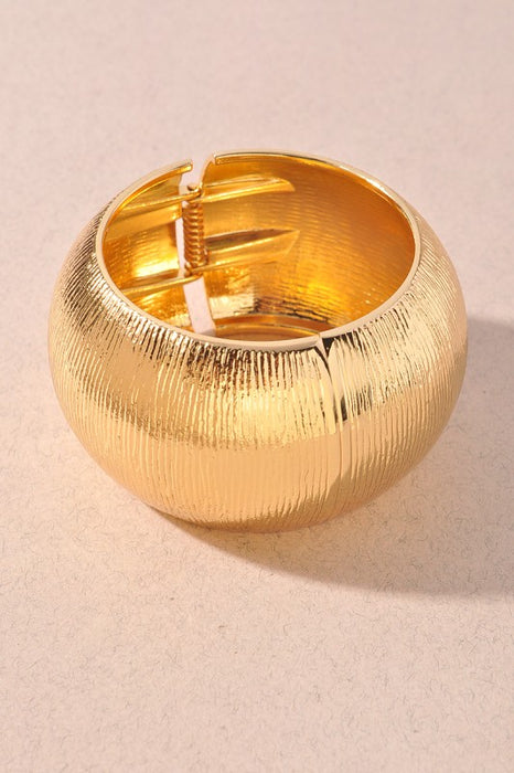 Textured Dome Hinge Bracelet