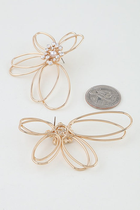 Half Daisy Earrings