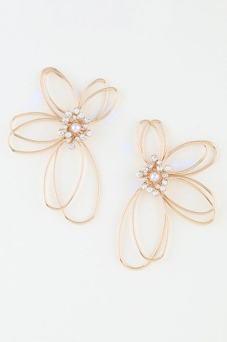 Half Daisy Earrings