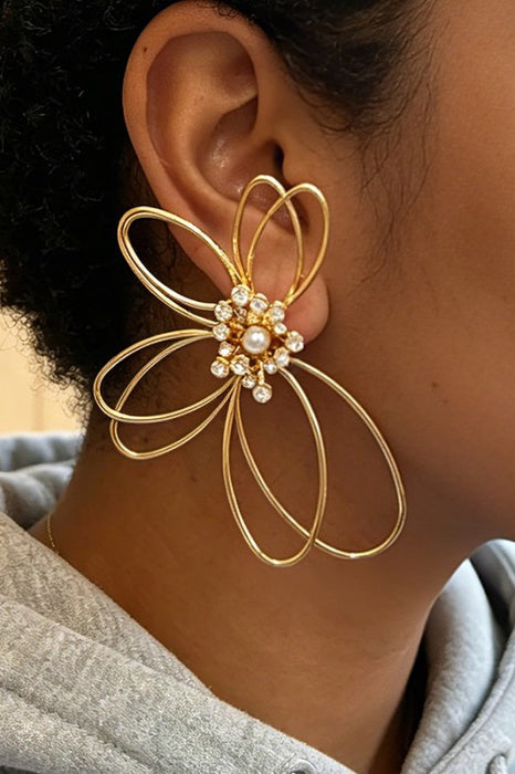 Half Daisy Earrings