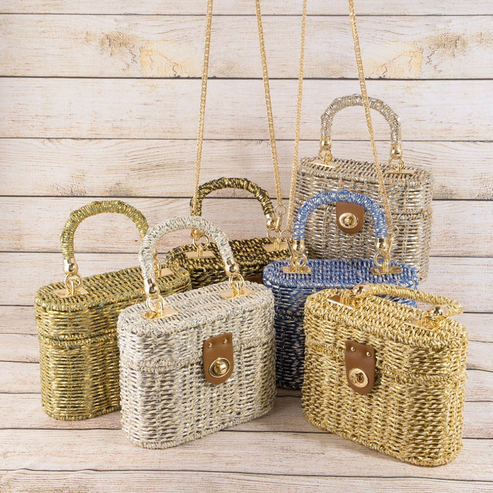 Straw Box Bag