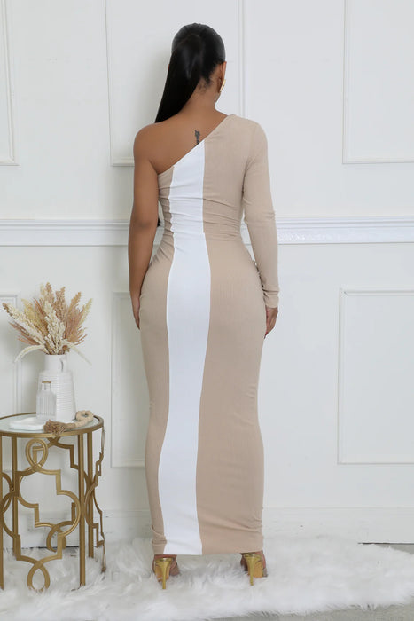 Cutout Contrast Dress