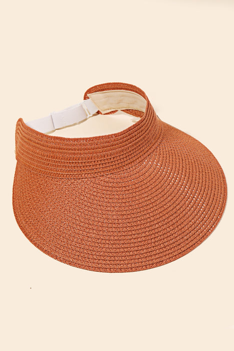 Woven Straw Visor
