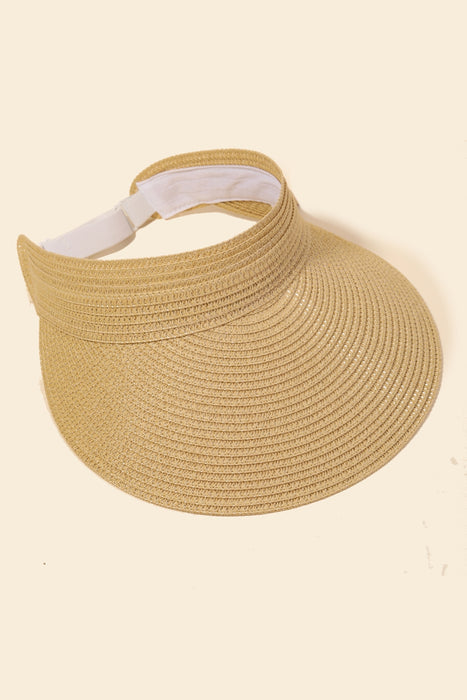 Woven Straw Visor
