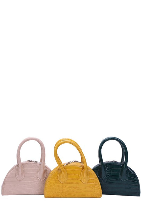 Semi Circle Croc Purse