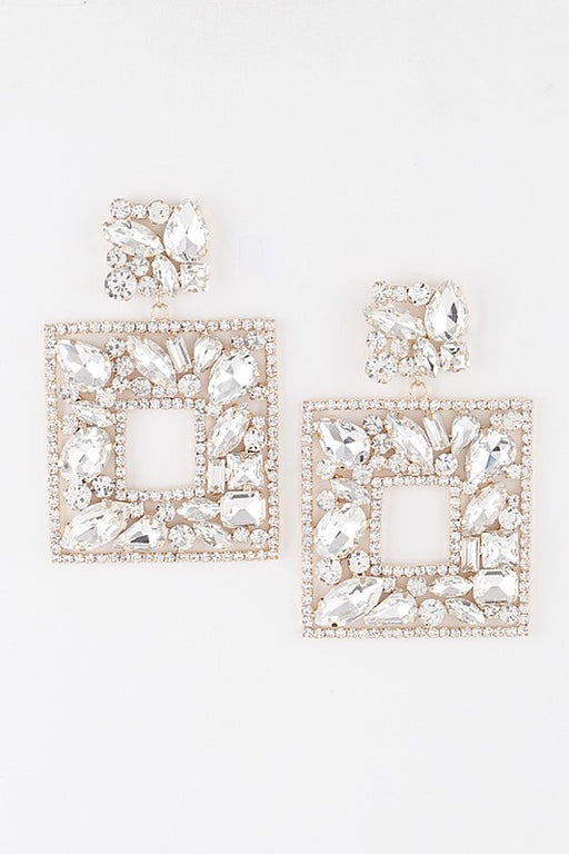 Jewel Square Earrings