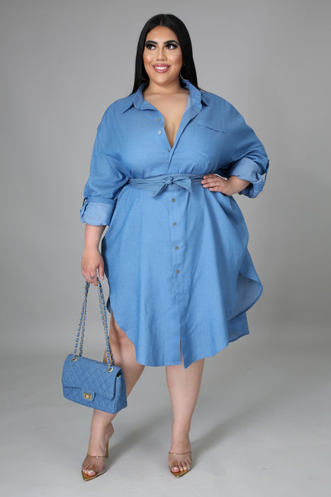 Denim Tunic Dress D-LUX Denim Tunic Dress D-LUX