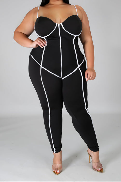Contrast Jumpsuit