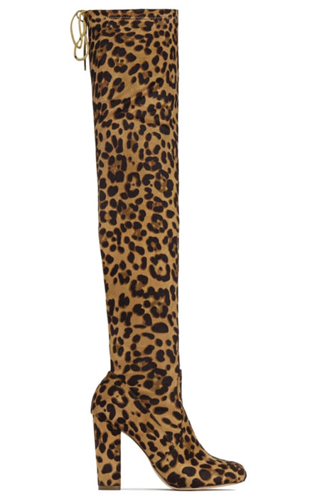 Leopard Thigh High Boots