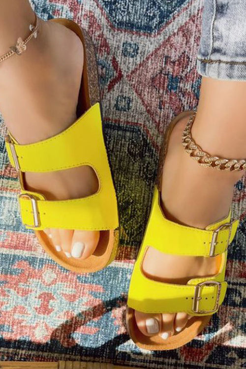 Double Buckled Sandals